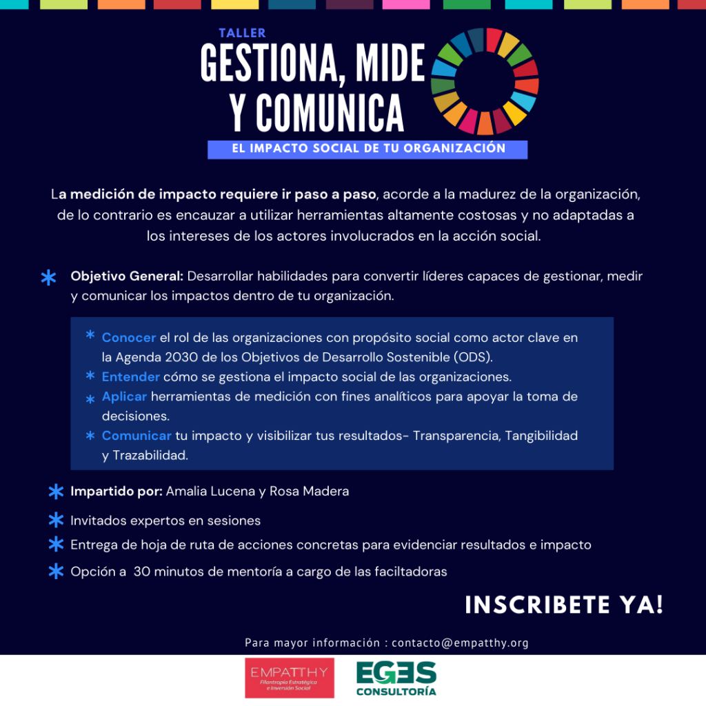 Taller Gestiona, Mide y Comunica